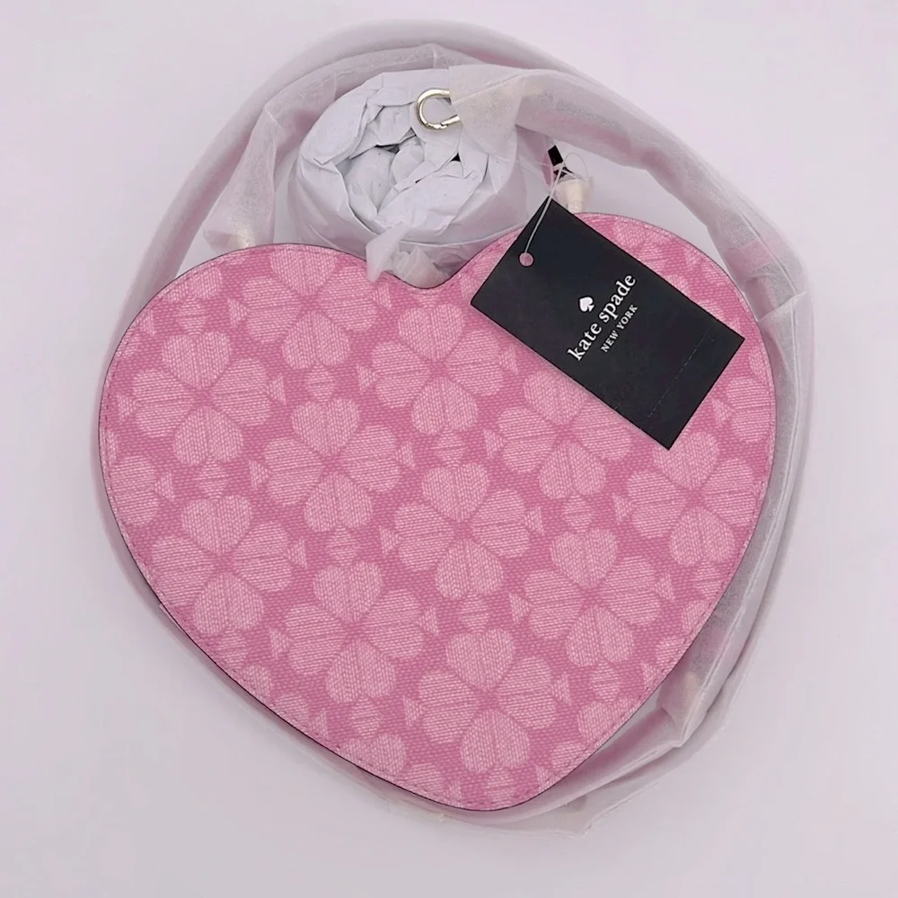 Kate Spade Love Shack Spade Flower Heart Crossbody Parisian Rose